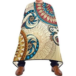 Snijden Jurken Bloem Decoratieve Haar Snijden Toga Lichtgewicht Salon Jurken Waterdichte Kappers Schort Voor Barbershop Haar Snijden Volwassenen 140X170Cm