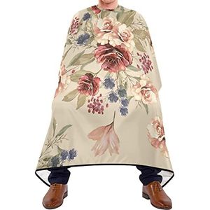 Haar Snijden Schort Rose Vintage Kapsel Cape Waterdichte Snijden Jassen Verstelbare Elastische Sluiting Kapsel Salon Cape Voor Kapperszaak Haar Snijden Salon 140X170Cm