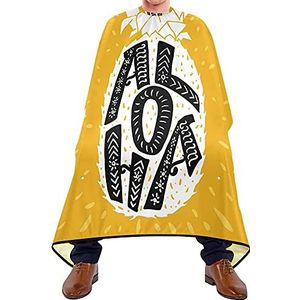 Kapper Snijden Cape Aloha Silhouet Ananas Haar Styling Cape Waterdichte Barber Cape Verstelbare Salon Cape Voor Kinderen Haar Styling Haarontwerp 140 x 170 cm