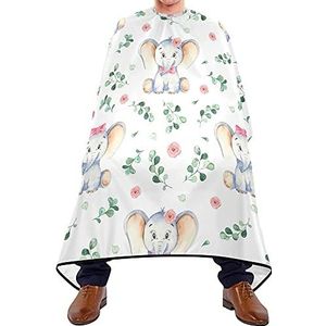 Styling Capes Olifant Rose Bloem Baard Bib Lichtgewicht Snijjurken Gemakkelijk Schoon Kapsel Salon Cape Voor Volwassenen Haar Verven Salon 140X170Cm