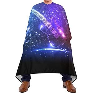 Salon Jurken Muziek Gitaar Kappers Schort Waterdicht Haar Snijden Schort Lichtgewicht Snijden Toga's Voor Kapsel Haar Verven Haar Snijden 140X170Cm