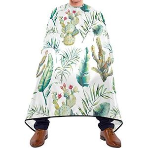 Styling Capes Palmboom Cactus Scheren Bib Waterdichte Baard Bib Lichtgewicht Kapsel Salon Cape Voor Volwassenen Kapsel Schoonheidswinkels 140X170Cm
