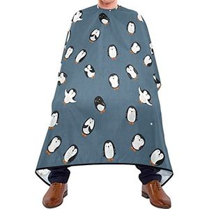 Haircut Barber Cape Cartoon Schattige Pinguïn Barber Cape Waterdicht Haar Styling Cape Antistatische Kapsalon Cape Voor Haar Styling Kinderen Haarontwerp 140 x 170 cm