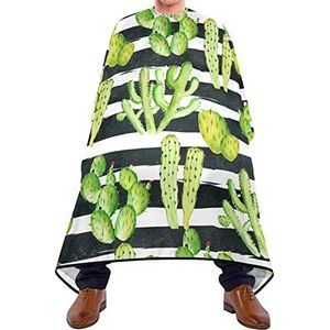 Styling Capes Cactus Zwarte Streep Kapper Cape Lichtgewicht Kapsel Cape Waterdichte Baard Bib Voor Barbershop Haar Snijden Haar Verven 140X170Cm