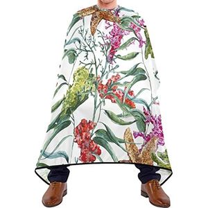 Kapsel Salon Cape Zeester En Koraal Kappers Cape Waterdichte Styling Capes Verstelbare Elastische Sluiting Baard Bib Voor Salon Haar Snijden Kapsel 140X170Cm