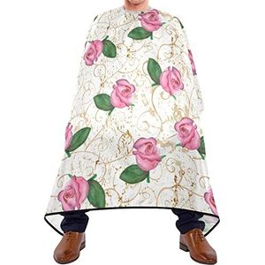 Kapper Jurk Cape Roze Rose Kapsel Cape Waterdichte Kapper Cape Lichtgewicht Kappers Schort Voor Haar Verven Volwassenen Kapsel 140X170Cm
