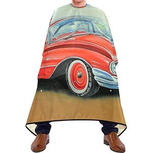 Snijden Gown Rode Auto Baard Bib Gemakkelijk Schoon Kapper Jurk Cape Lichtgewicht Styling Capes Voor Barbershop Salon Kapsel 140X170Cm