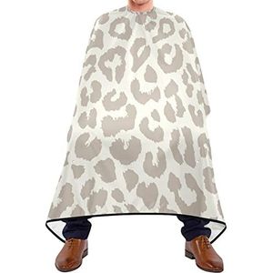 Kappers Schort Luipaard Styling Capes Gemakkelijk Schoon Baard Bib Verstelbare Elastische Sluiting Kappersjurk Voor Kapsel Haar Snijden Haar Verven 140X170Cm
