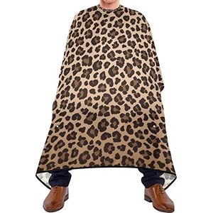 Kapsel Salon Cape Cheetair Patroon Met Luipaardpatroon Haircut Barber Cape Ademende Tondecape Waterdichte Salon Cape Voor Haarontwerp Salon Haarsnit Volwassenen 140 x 170 cm