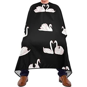 Kapper Snijden Cape Romantische Zwaan Salon Cape Ademend Barber Cape Waterdichte Haircut Barber Cape Voor Hair Design Volwassen Haar Styling 140 x 170 cm