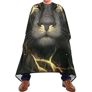 Kapsel Salon Cape Lion Kapper Cape Lichtgewicht Haar Snijden Cape Gemakkelijk Schoon Kappers Schort Voor Kapsel Volwassenen Salon 140X170Cm