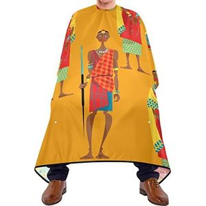 Salon Cape Afrika Patroon Uitkammen Cape Wasbare Salon Cape Verstelbare Kappers Snijden Cape Voor Hair Design Haarstyling Salon Haarsnit 140 x 170 cm