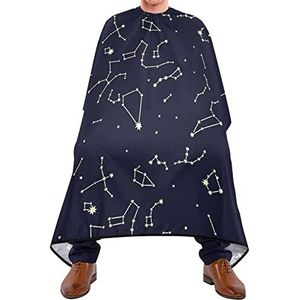 Kam Melkweg Sterren Kapper Knip Cape Waterdichte Salon Cape Verstelbare Barber Cape Voor Kinderen Haar Styling Salon Kapsel 140 x 170 cm