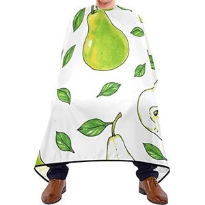 Haar Snijden Cape Groene Peren Fruit Kapsel Salon Cape Waterdicht Scheren Bib Lichtgewicht Salon Toga's Voor Volwassenen Kids Haar Verven 140X170Cm