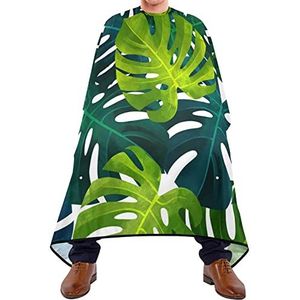 Kapperscape Tropische Bladeren Kapsel Salon Cape Ademende Kapperscape Wasbaar Kappers Snijden Cape Voor Kinderen Haar Styling Salon Kapsel 140 x 170 cm