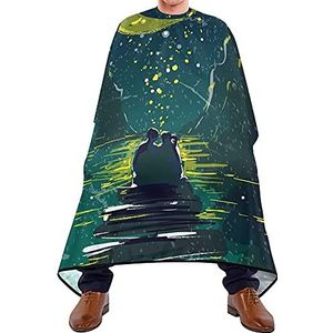 Snijden Toga Paar In Liefde Haar Snijden Schort Waterdichte Kapper Cape Lichtgewicht Haar Snijden Cape Voor Volwassenen Barbershop Haar Snijden 140X170Cm