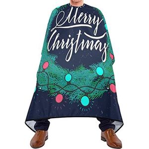 Haar Styling Cape Vrolijk Kerstcitaat Kapperscape Haar Waterdichte Hairdressing Cape Antistatische Barber Cape Voor Haar Styling Volwassen Haarontwerp 140 x 170 cm