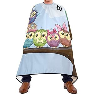 Knipjurken Terug Naar School Kapper Jurk Cape Lichtgewicht Scheren Bib Gemakkelijk Schoon Baard Bib Voor Salon Volwassenen Kapsel 140X170Cm