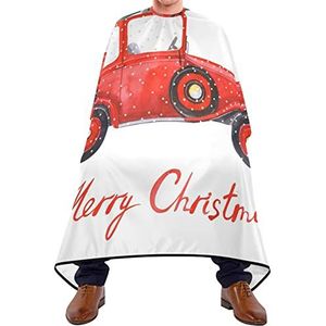 Kapper Jurk Cape Kerst Truck Kappers Schort Verstelbare Elastische Sluiting Kapsel Salon Cape Waterdichte Salon Cape Voor Haar Snijden Salon Volwassenen 140X170Cm