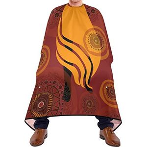 Salon Cape Afrikaanse Vrouw Dansen Scheren Bib Lichtgewicht Kapsel Salon Cape Verstelbare Elastische Sluiting Kappers Schort Voor Volwassenen Haar Snijden Kapsel 140X170Cm