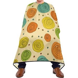 Kapper Cape Doodle Rose Haar Snijden Toga Verstelbare Elastische Sluiting Snijden Jurken Waterdichte Styling Capes Voor Barbershop Volwassenen Haar Snijden 140X170Cm
