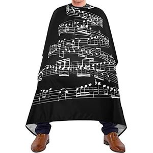 Salon Cape Kerstboom Muziek Notes Snijden Jurk Waterdichte Kappers Cape Lichtgewicht Snijjurken Voor Salon Kapsel Volwassenen 140X170Cm