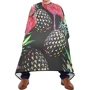 Kappers Cape Roze Flamingos Kapper Jurk Cape Lichtgewicht Kapper Cape Verstelbare Elastische Sluiting Snijden Jurk Voor Barbershop Haar Snijden Schoonheidswinkels 140X170Cm