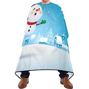 Kapsel Salon Cape Vrolijk Kerstfeest Salon Toga's Gemakkelijk Schoon Kapper Cape Lichtgewicht Salon Cape Voor Salon Haar Verven Haar Snijden 140X170Cm