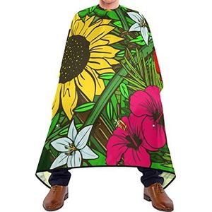 Salon Cape Zonnebloem Rose Hairdressing Cape Waterdichte Kapperscape Wasbaar Kapperscape Haar Voor Kinderen Volwassenen Salon Kapsel 140 x 170 cm