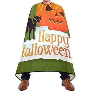 Kapsel Salon Cape Gelukkige Halloween Pompoen Haar Styling Cape Antistatische Barber Cape Ademend Kapperscape Haar Voor Kinderen Salon Haarsnit Haarstyling 140 x 170 cm