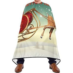 Kammen Cape Kerstman Ren Haircut Barber Cape Waterdichte Salon Cape Antistatische Kapsel Voor Volwassenen Haarontwerp Haarstyling 140 x 170 cm