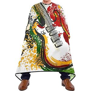 Haar Snijden Jurk Gitaar Baard Bib Waterdichte Snijden Jassen Lichtgewicht Salon Toga's Voor Kapperszaak Salon Volwassenen 140X170Cm