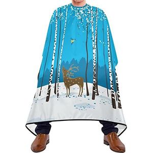 Kapperscape Berkenbos Barber Cape Wasbaar Kapper Snijden Cape Antistatische Kapperscape Haar Voor Volwassenen Kinderen Salon Kapsel 140 x 170 cm