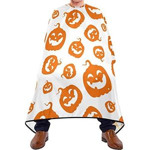 Haarstyling cape Halloween patroon pompoenen haardressing cape ademend salon cape wasbaar salon cape voor kinderen salon kapsel haarontwerp 140 x 170 cm