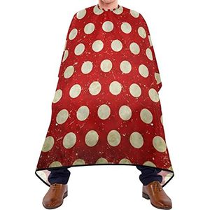 Styling Capes Grunge Witte Stippen Baard Bib Gemakkelijk Schoon Haar Snijden Jurk Lichtgewicht Salon Cape Voor Kapperszaak Haar Snijden Schoonheidswinkels 140X170Cm