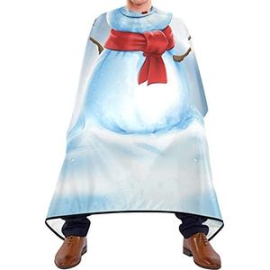 Kappers Cape Leuke Sneeuwpop Kappers Schort Lichtgewicht Kappers Jurk Gemakkelijk Schoon Salon Cape Voor Kinderen Kapperszaak Schoonheidswinkels 140X170Cm
