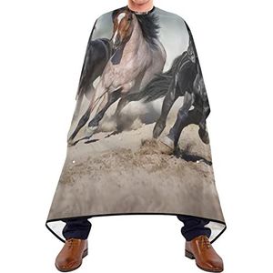 Kappers Jurk Paard Race Veulen Kappers Cape Waterdicht Haar Snijden Schort Lichtgewicht Snijden Jurken Voor Haar Verven Schoonheidswinkels Kids 140X170Cm
