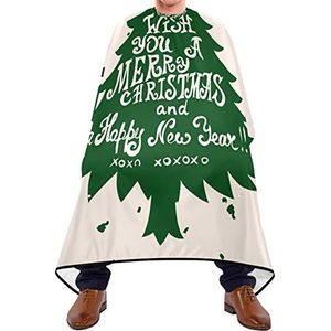 Kapperscape Kerstmis Grungy Pine Salon Cape Verstelbaar Uitkammen Cape Waterdichte Barber Cape Voor Haar Styling Kinderen Salon Kapsel 140 x 170 cm