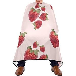 Salon Cape Aardbei Kapperscape Ademend Barber Cape Wasbaar Kapperscape Haar Voor Volwassenen Kinderen Haar Styling 140 x 170 cm