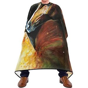 Snijjurken Paard Bruin Dier Kapper Cape Lichtgewicht Snijden Jurk Waterdicht Kapsel Salon Cape Voor Kinderen Haar Verven Schoonheid Winkels 140X170Cm