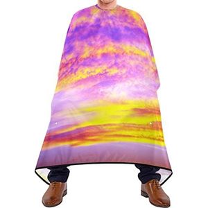 Uitkammen Cape Prachtige Zonsondergang Haircut Barber Cape Verstelbare Kapper Snijden Cape Antistatische Salon Cape Voor Haar Ontwerp Volwassen Haar Styling 140 x 170 cm