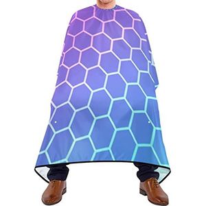 Haar Snijden Jurk Abstracte Mesh Kappers Jurk Lichtgewicht Baard Bib Gemakkelijk Schoon Haar Snijden Schort Voor Kapperszaak Salon Volwassenen 140X170Cm