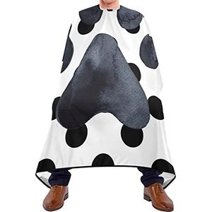 Styling Capes Zwarte Poot Print Haar Snijden Jurk Lichtgewicht Kappers Schort Gemakkelijk Schoon Salon Cape Voor Kinderen Kapsel Haar Verven 140X170Cm