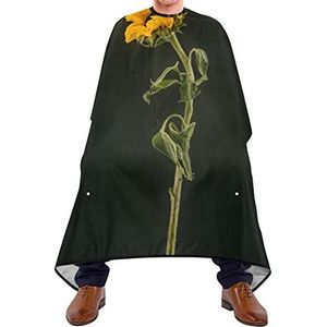Kapper Cape Zonnebloem Salon Cape Gemakkelijk Schoon Baard Bib Verstelbare Elastische Sluiting Snijden Jurk Voor Kapsel Salon Schoonheidswinkels 140X170Cm