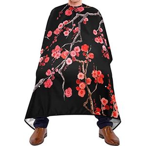 Scheren Bib Cherry Kapper Jurk Cape Lichtgewicht Salon Cape Gemakkelijk Schoon Haar Snijden Cape Voor Haar Verven Volwassenen Salon 140X170Cm