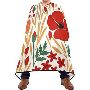 Kapper Snijden Cape Bloemen Verlaten Haircut Barber Cape Antistatische Salon Cape Wasbaar Barber Cape Voor Haar Ontwerp Volwassen Haar Styling 140 x 170 cm