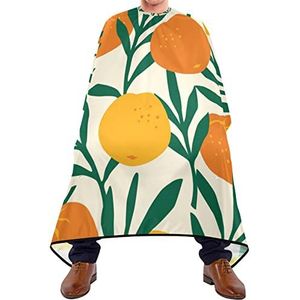 Styling Capes Trendy Oranje Snijden Jassen Lichtgewicht Haar Snijden Jurk Waterdichte Kappers Schort Voor Salon Volwassenen Schoonheidswinkels 140X170Cm