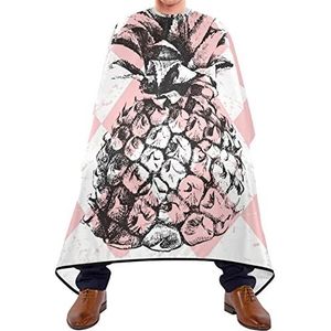Haircut Barber Cape Ananas Roze Wit Ruit Salon Cape Wasbaar Kapsalon Cape Ademend Kapperscape Haar Voor Haar Ontwerp Volwassen Haar Styling 140 x 170 cm