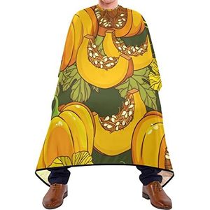Kapperscape Pompoenen Herfst Kam Wasbare Kapmantel Verstelbare Barber Cape Voor Hair Design Haar Styling Volwassenen 140 x 170 cm