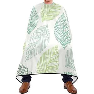 Styling Capes Stijlvolle Bladeren Patroon Salon Jurken Gemakkelijk Schoon Kapper Cape Verstelbare Elastische Sluiting Salon Cape Voor Haar Knippen Kapsel Kids 140X170Cm